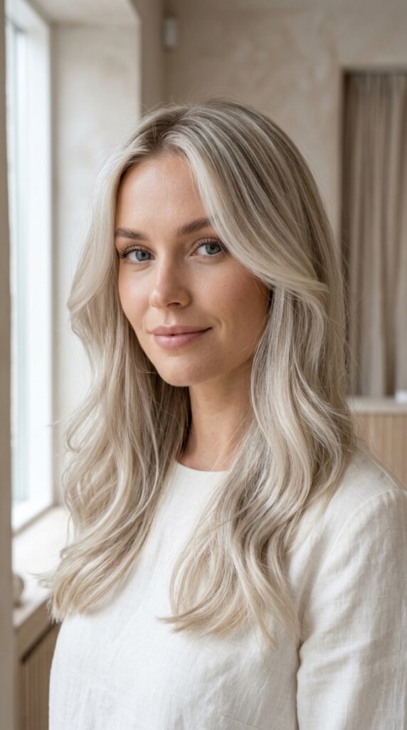 Soft Icy Blonde Scandi Hairline