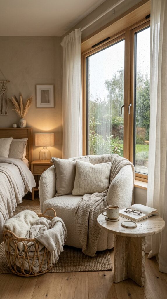 Soft Neutral Bedroom Corner
