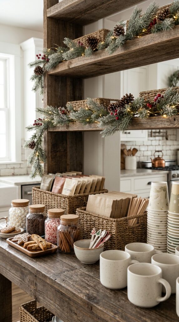 Store Extra Supplies Inside Woven Baskets