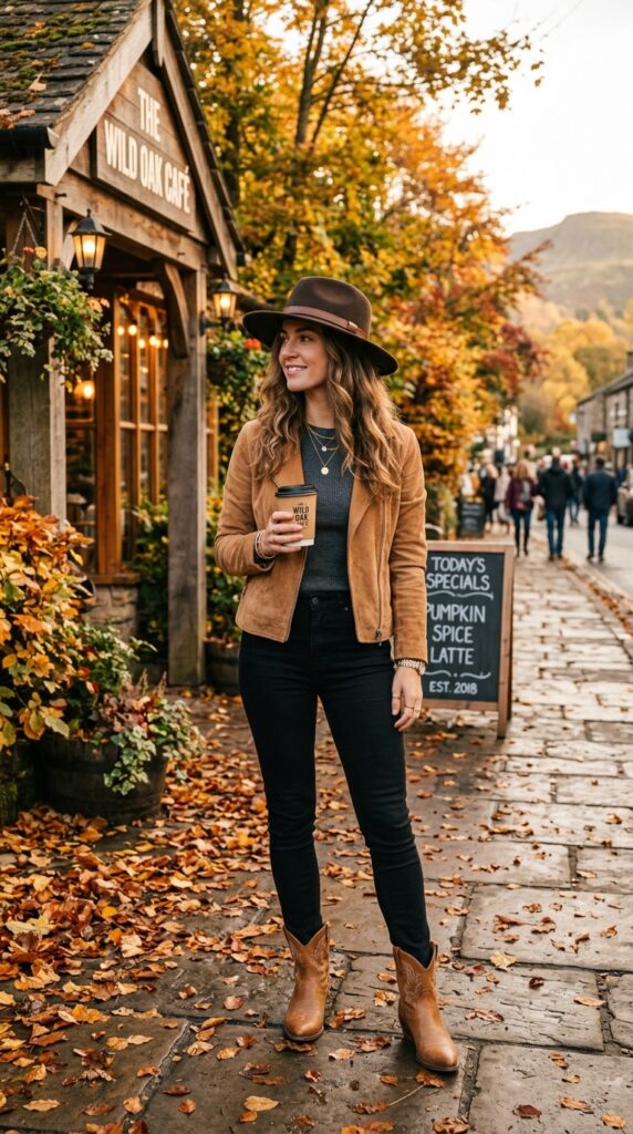 Suede Jacket With Black Jeans