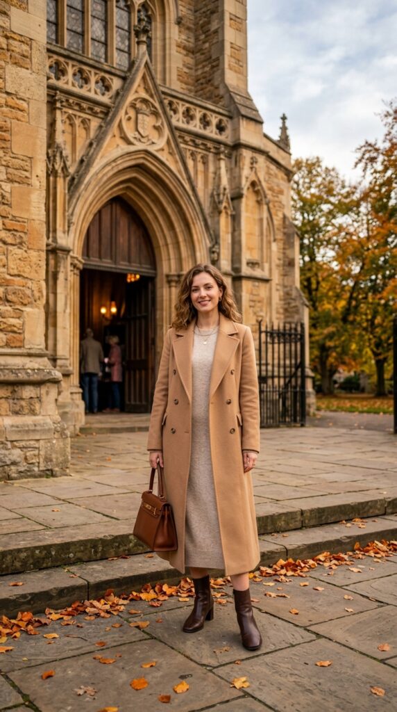 Sweater Dress With Ankle Boots