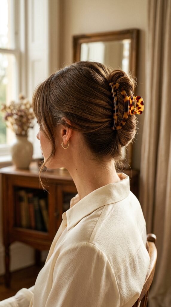 Tortoiseshell Claw Clip French Twist