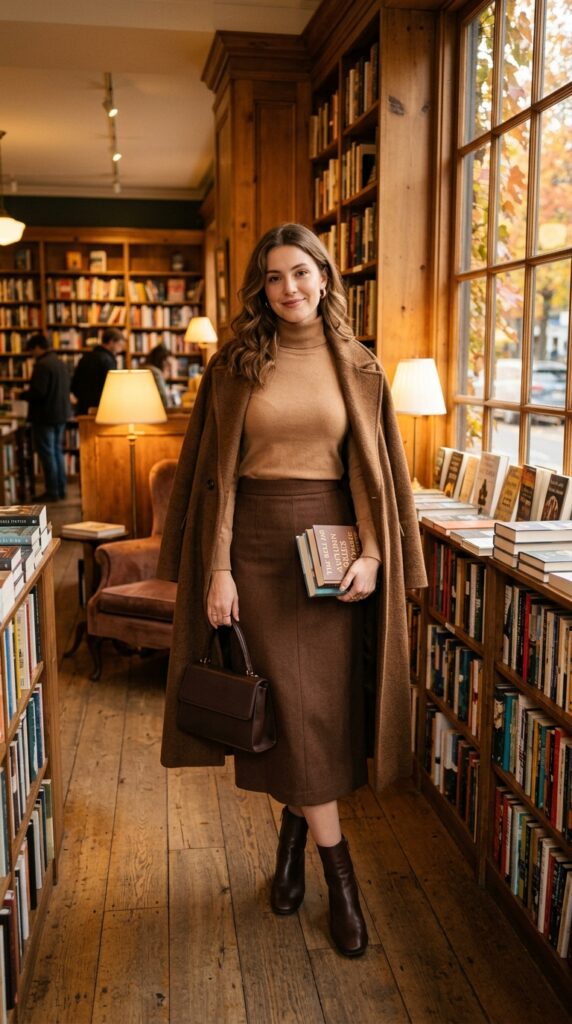 Turtleneck With Tailored Skirt