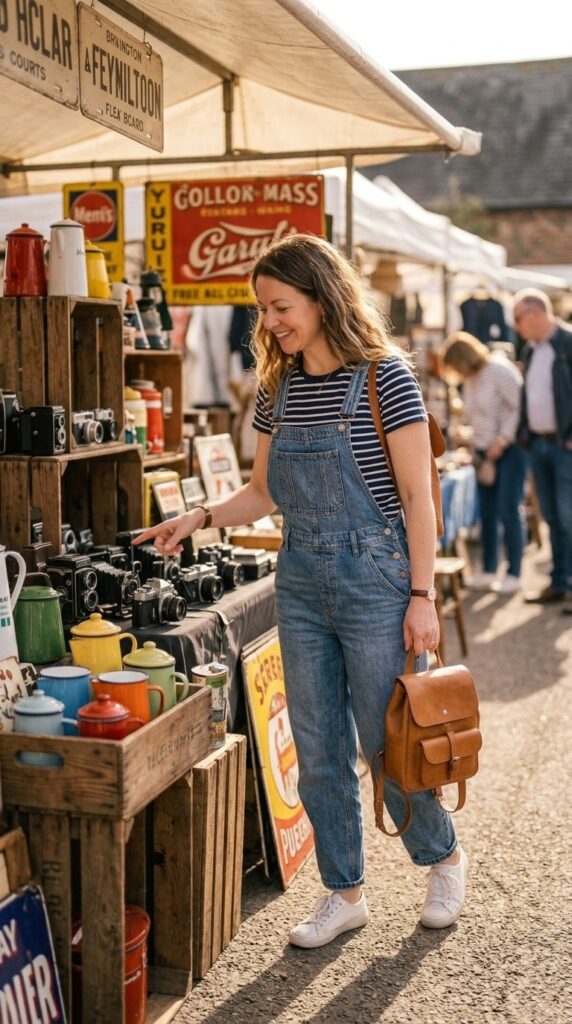 Vintage Wash Denim Overalls