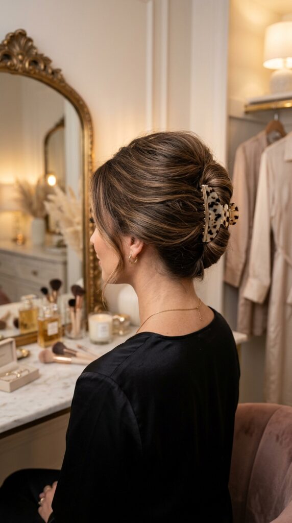 Voluminous Crown French Twist
