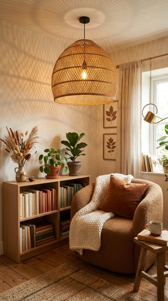Woven Rattan Lamps