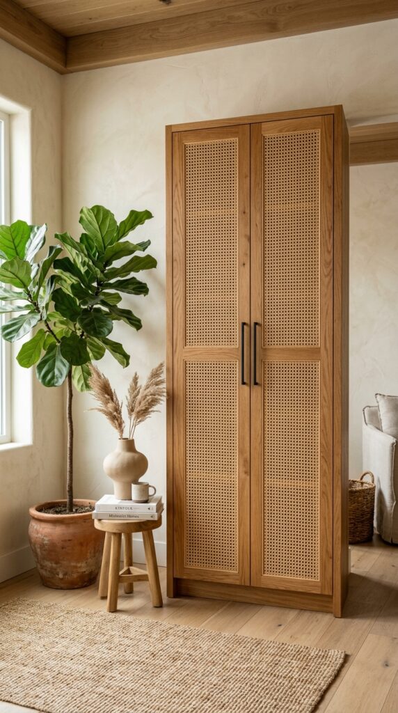 Cane Cabinet Door Transformation