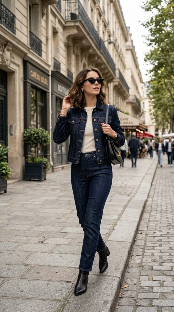 Dark Denim Canadian Tuxedo