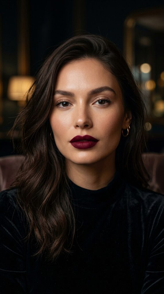 Dark Red Wine Matte Lipstick