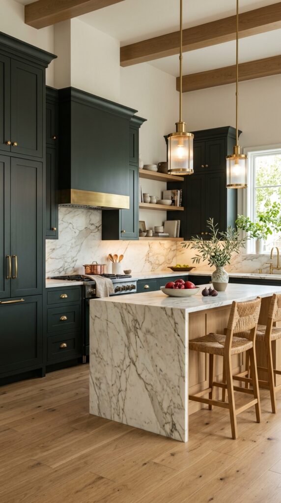 Dark Shaker Cabinet Door Makeover