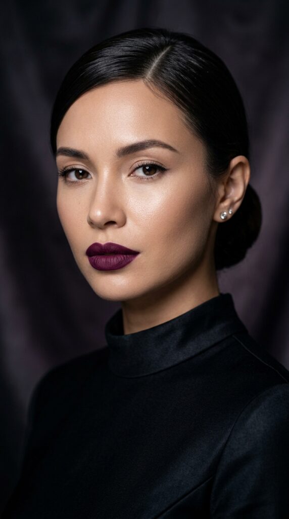 Deep Plum Wine Matte Lipstick