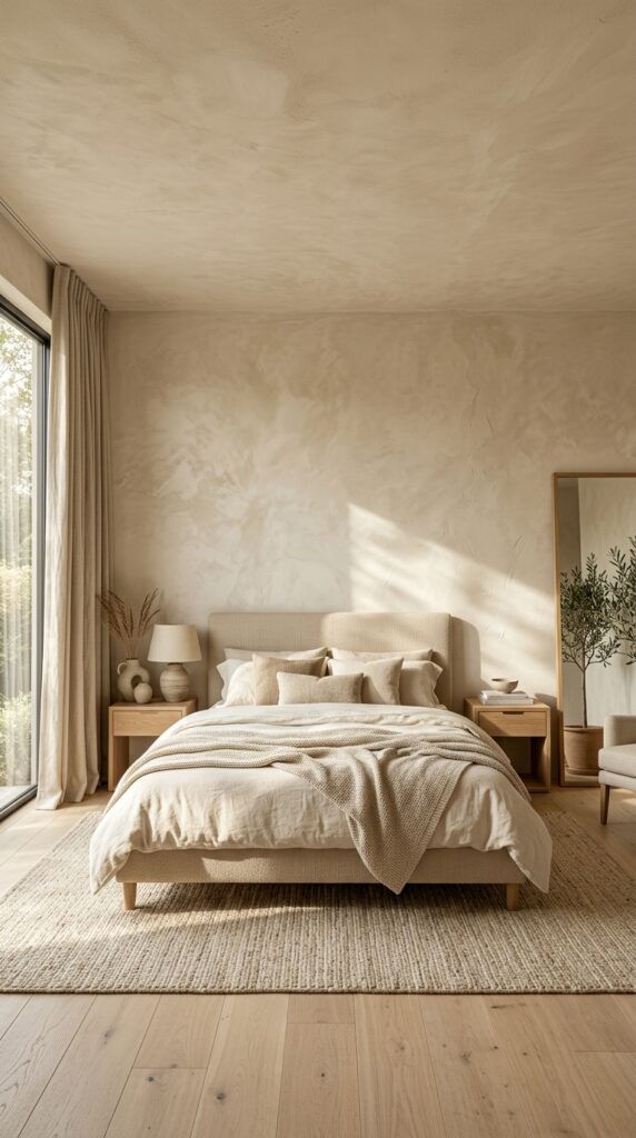 Full Limewash Bedroom Walls