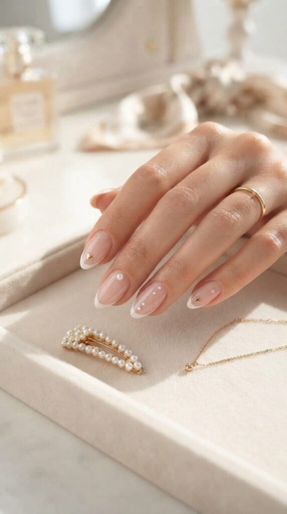 Micro French Tips With Tiny Details