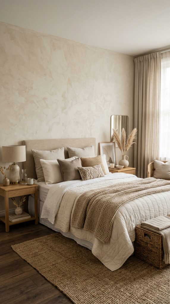 Modern Organic Limewash Bedroom