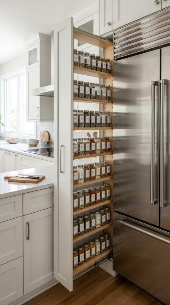 Narrow Cabinet Between Appliances