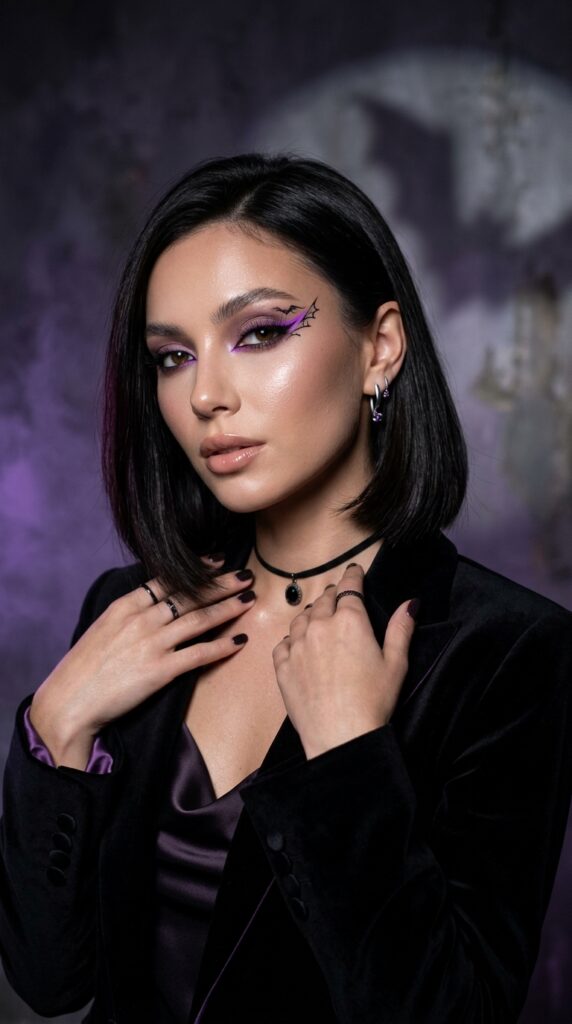 Neon Bat-Inspired Liner