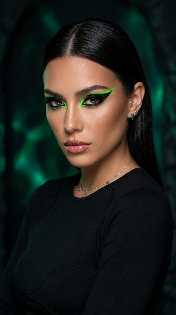 Neon Green Cat Eye