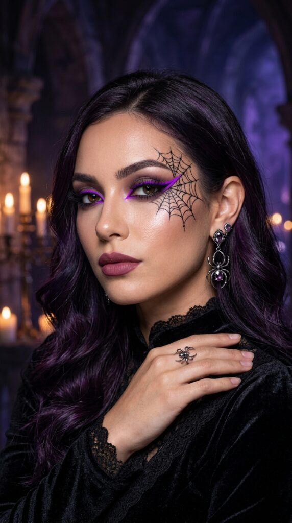 Neon Spiderweb Eyeliner
