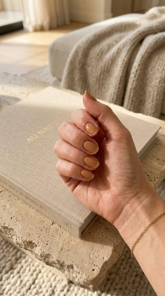 Nude Micro French Tip Nails