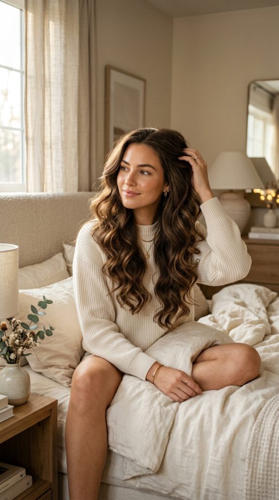 Overnight Sock Curls With Soft Volume