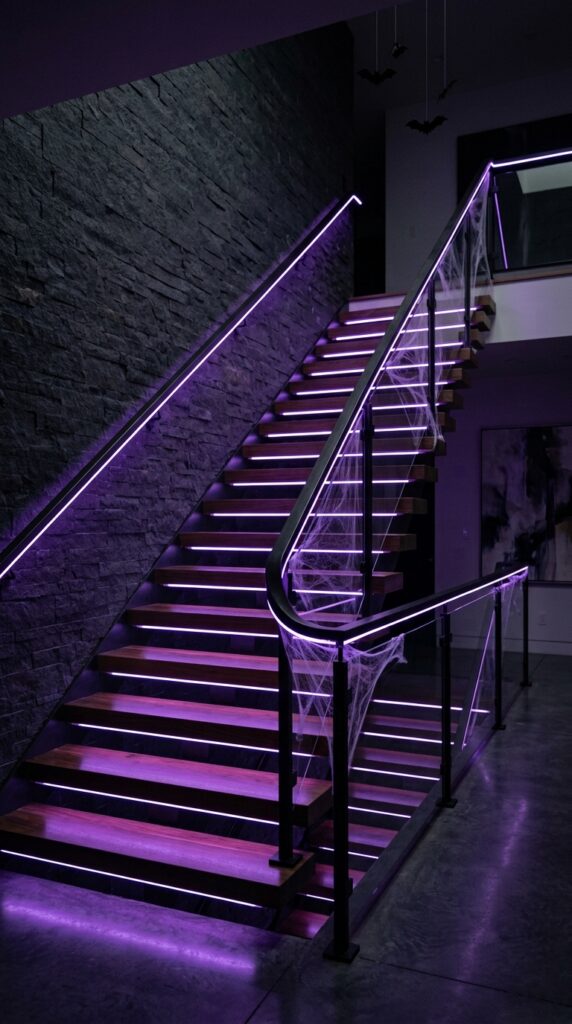 Purple Neon Staircase