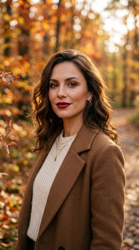 Red Wine Matte Lipstick For Fall Makeup