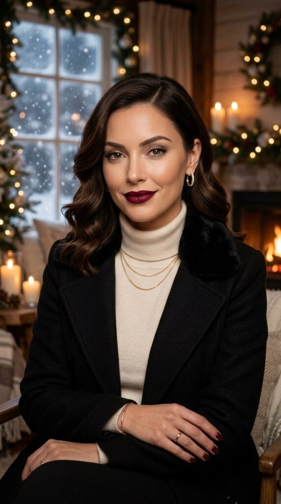 Red Wine Matte Lipstick For Winter Glam