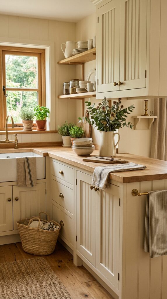 Shaker Cabinet Doors with Beadboard Panels