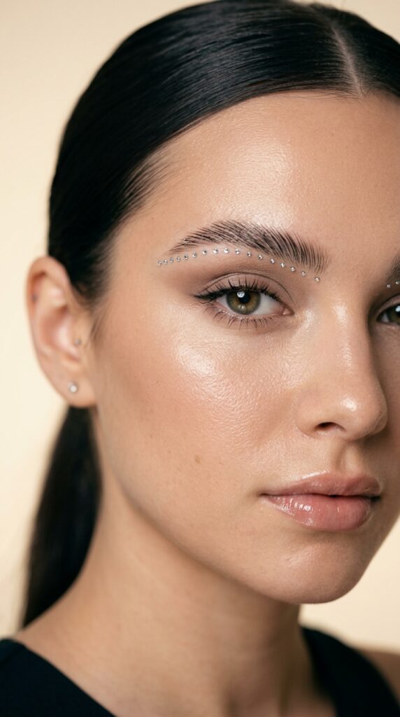 Silver Brow Jewel Accents