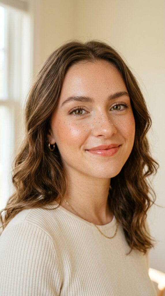Silver Face Jewel Freckles