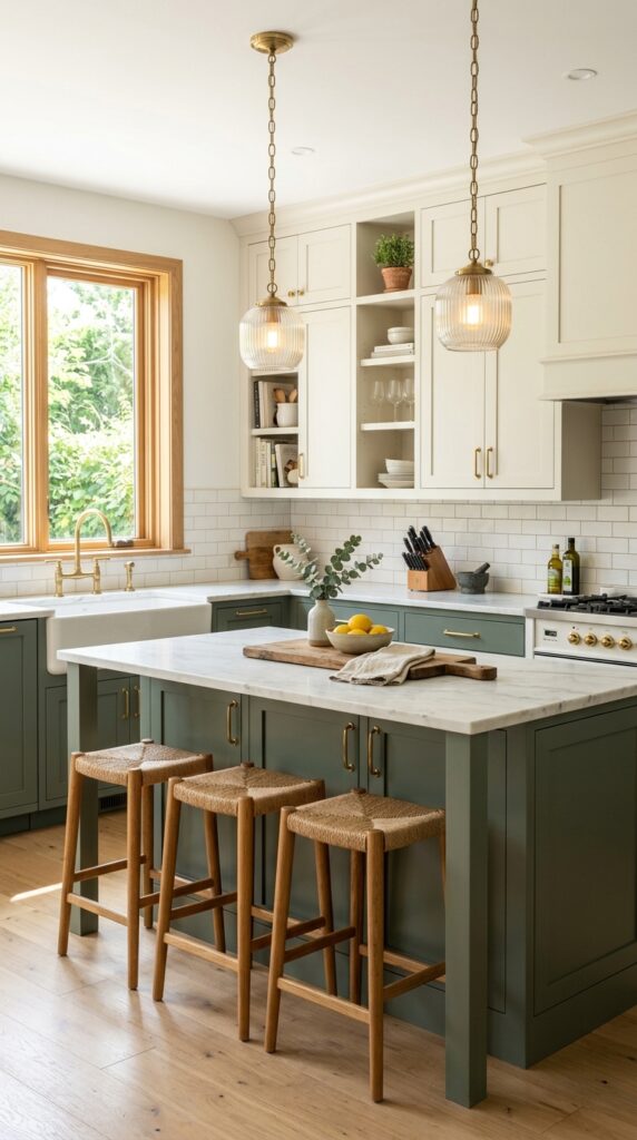 Two-Tone Shaker Cabinet Doors