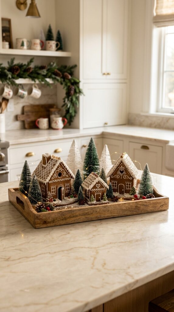 Classic Gingerbread House Kitchen Display