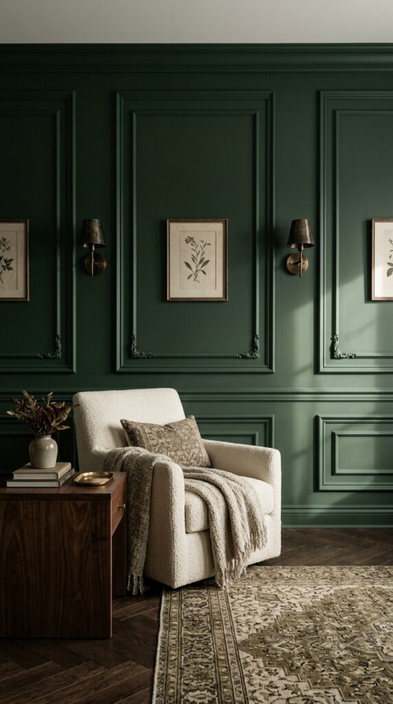 Dark Green Picture Frame Molding