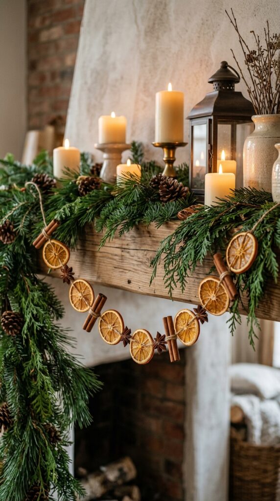 Dried Orange Garland With Star Anise