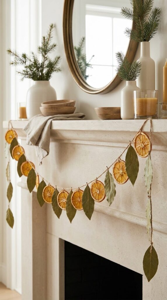 Dried Orange and Bay Leaf Garland