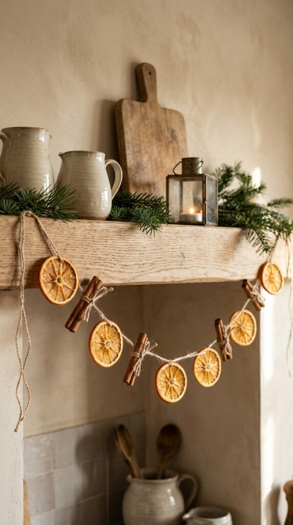 Dried Orange and Cinnamon Stick Garland