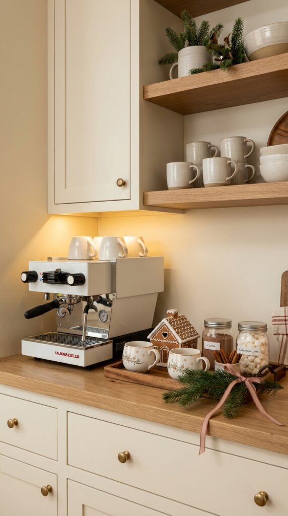 Gingerbread House Coffee Station