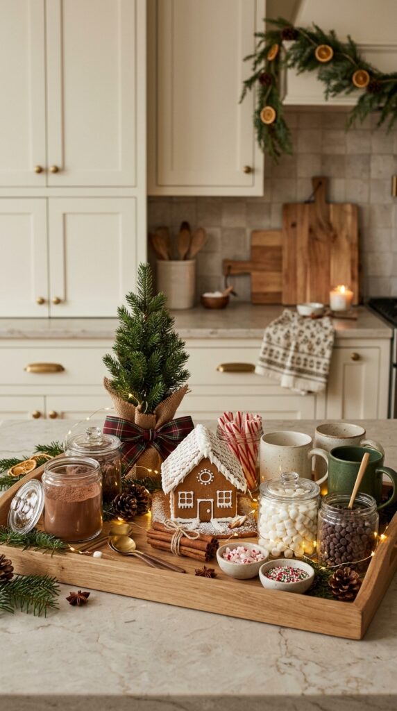 Gingerbread House Hot Cocoa Bar