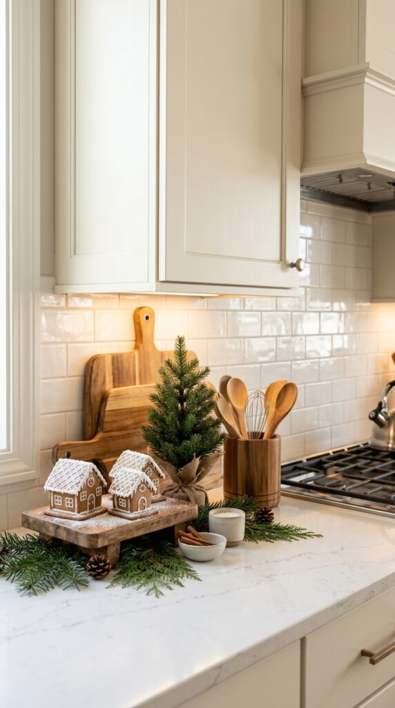 Gingerbread House Kitchen Backsplash Decor