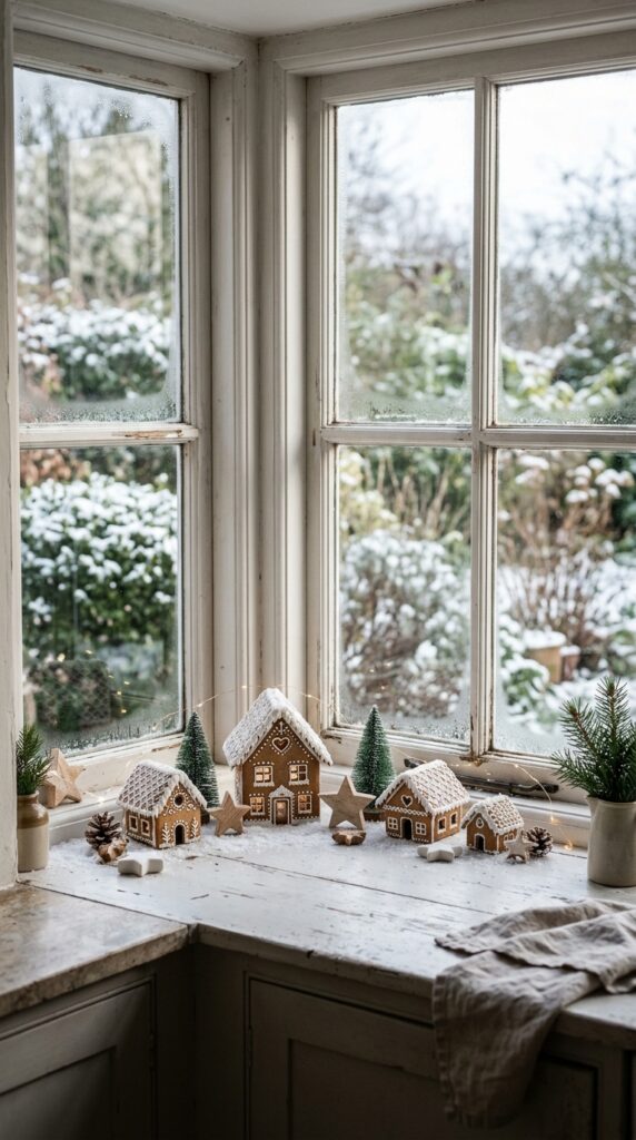 Gingerbread House Kitchen Window Decor