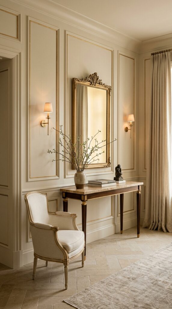 Luxury Picture Frame Molding with Gold Accents