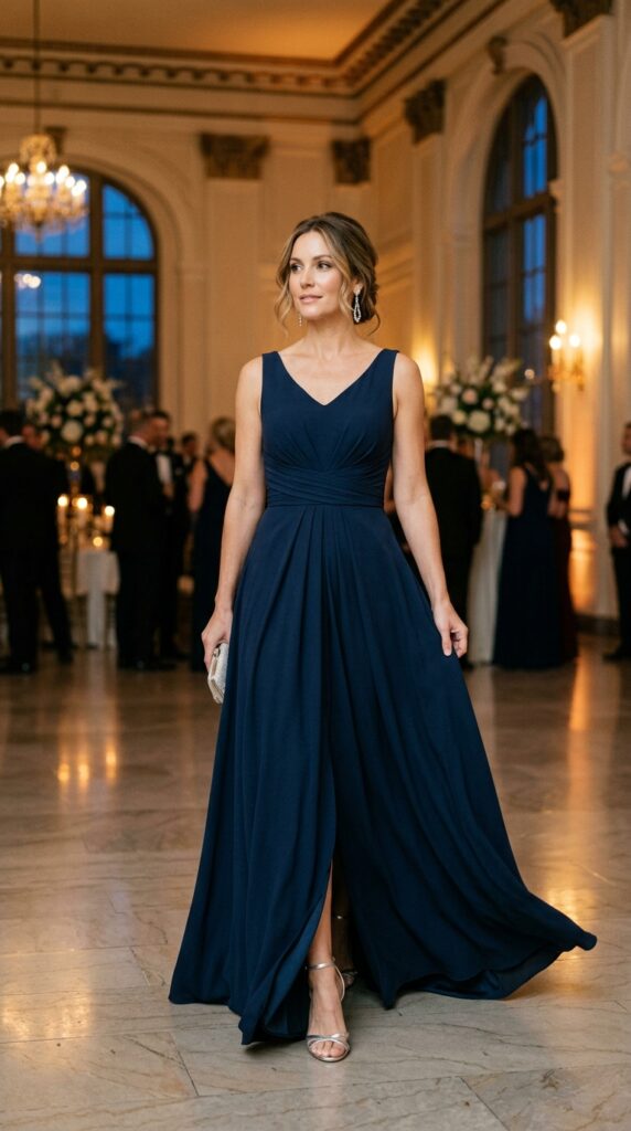 Navy Blue Formal Gown