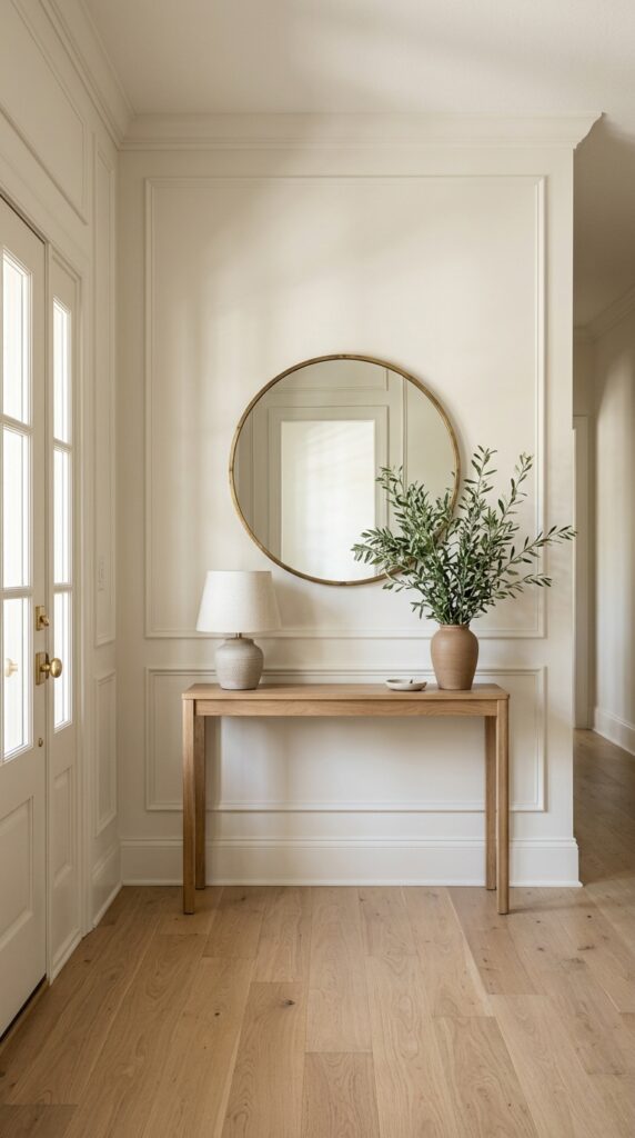 Picture Frame Molding in the Entryway